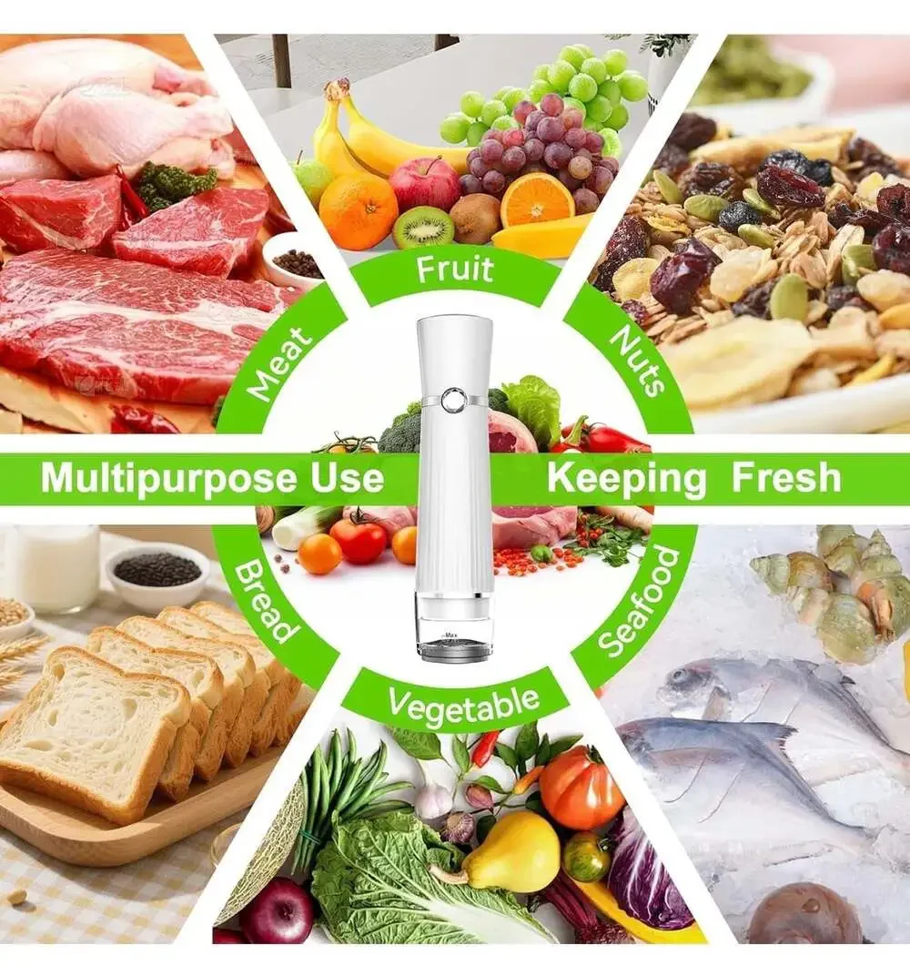 Vacuum Sealer for Food, Compact Vacuum Sealer Machine + 40 Reusable Vacuum Bags